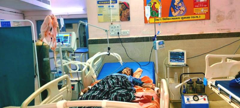 मरीज को मिला समय पर उपचार, सुकमा के चिकित्सकों की टीम ने दिखाई तत्परता